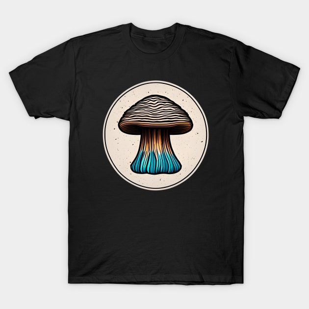 Mushroom Boho Cottagecore Aesthetic T-Shirt by AI Art Originals